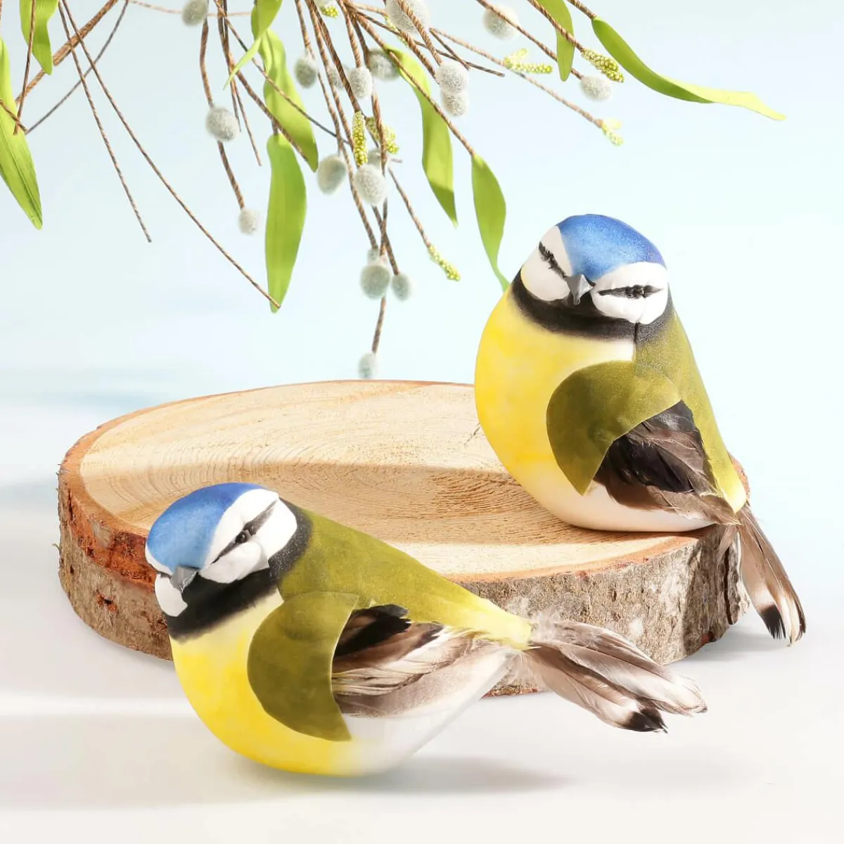 Sale DecoWoerner Dekovogel Grün Gelb 19 Cm blau