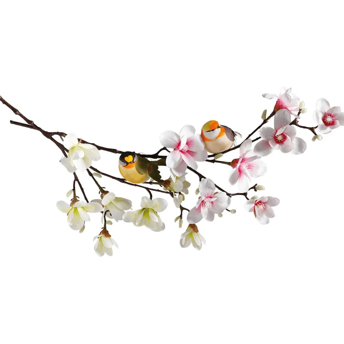 Best DecoWoerner Dekovogel Grau Orange 19 Cm mehrfarbig