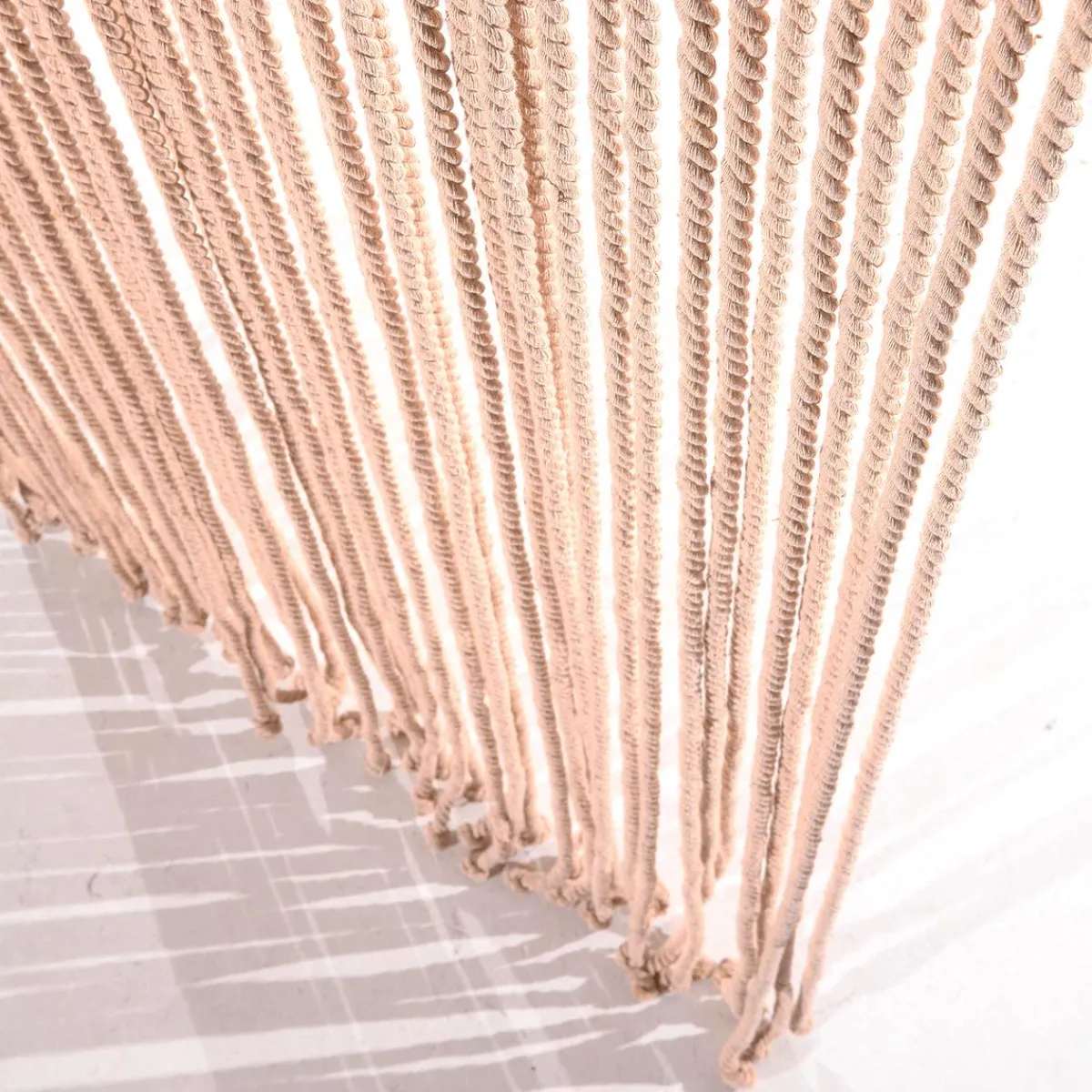 Online DecoWoerner Dekovorhang "Seile" 200 Cm Beige