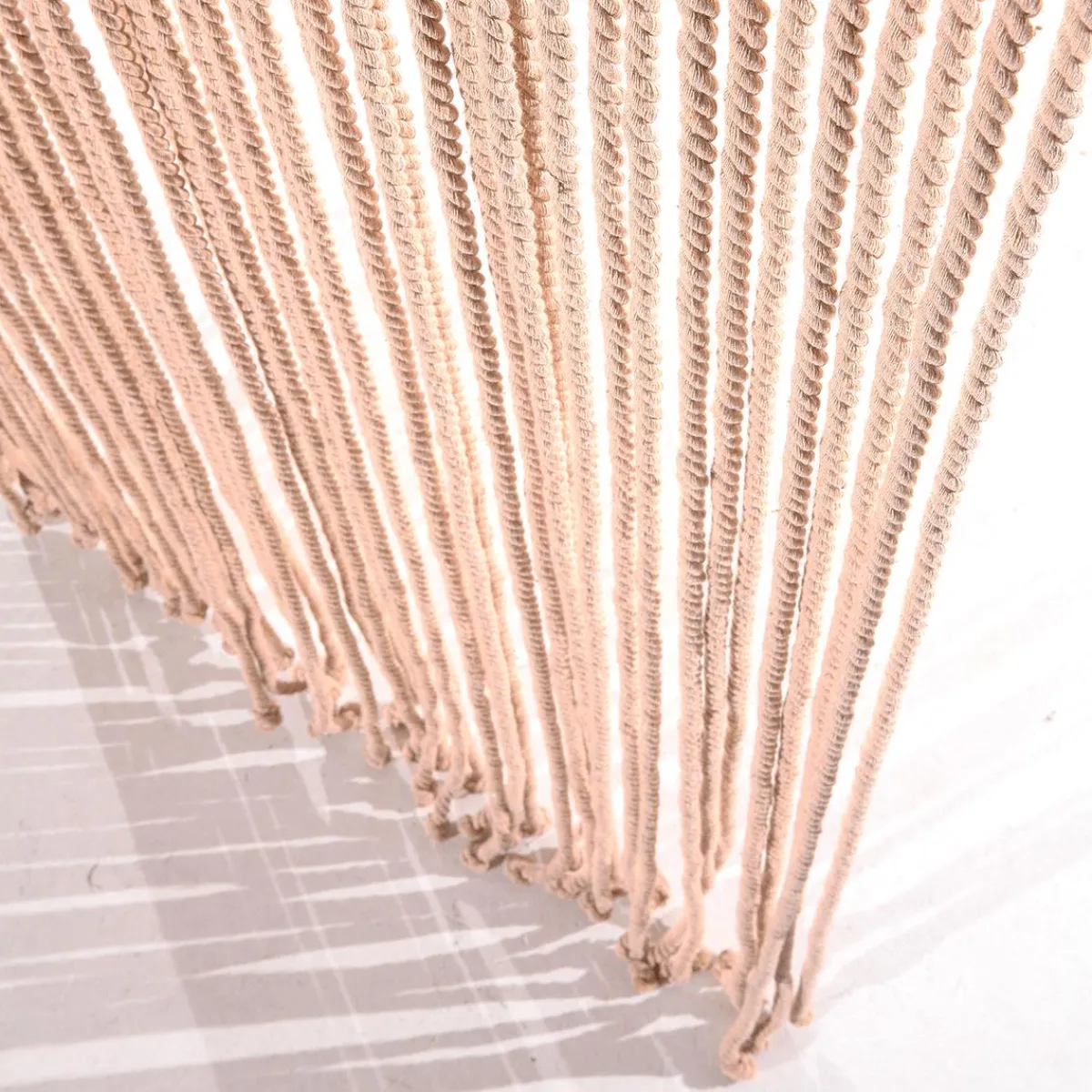 Online DecoWoerner Dekovorhang "Seile" 200 Cm Beige