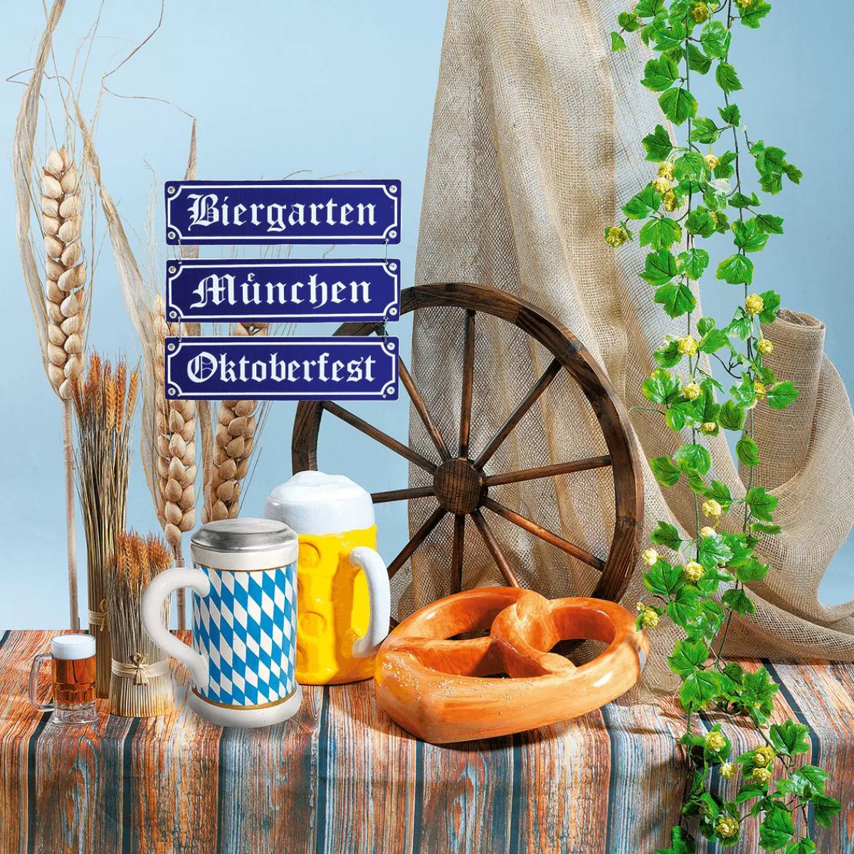 Hot DecoWoerner Deko-Weizenbündel 60 Cm gelb