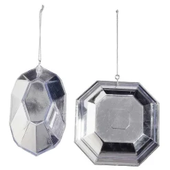 Hot DecoWoerner Diamanten-Hänger 2 Stück silber