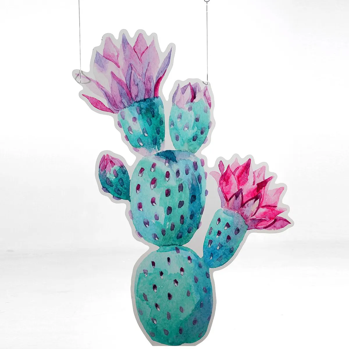Clearance DecoWoerner Display-Hänger "Kaktus" 100 Cm Hoch rosa