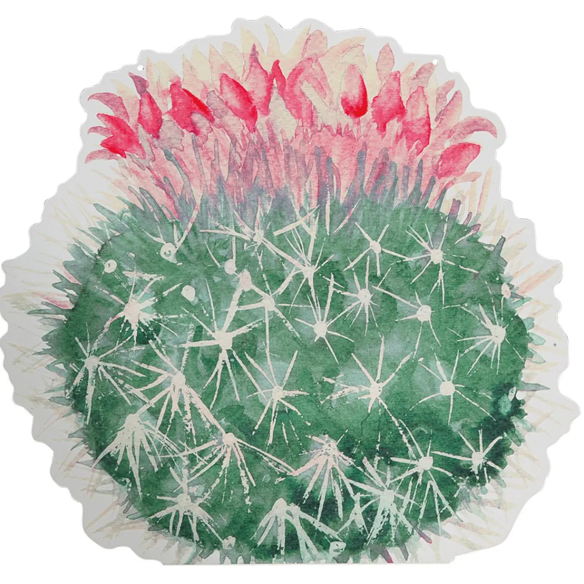 Clearance DecoWoerner Display-Hänger "Kugelkaktus" Pink rosa