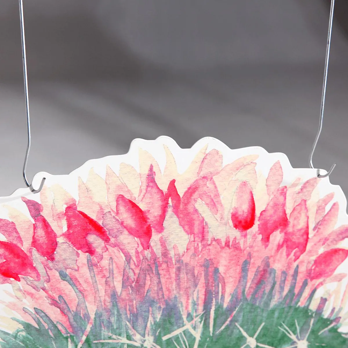 Clearance DecoWoerner Display-Hänger "Kugelkaktus" Pink rosa