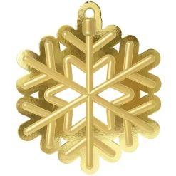 Hot DecoWoerner Displayhänger Schneeflocke gold
