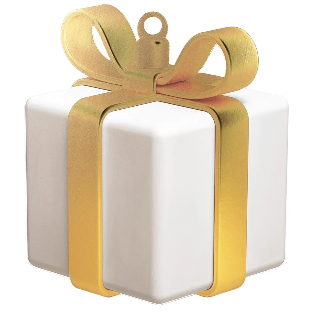 Best DecoWoerner Displayhänger Weißes Geschenk Mit Goldener Schleife mehrfarbig