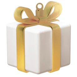 Best DecoWoerner Displayhänger Weißes Geschenk Mit Goldener Schleife mehrfarbig