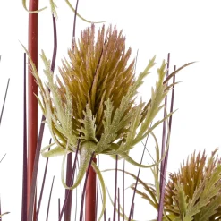 Clearance DecoWoerner Distel-Kunstgras Im Schwarzen Topf 69 Cm grün