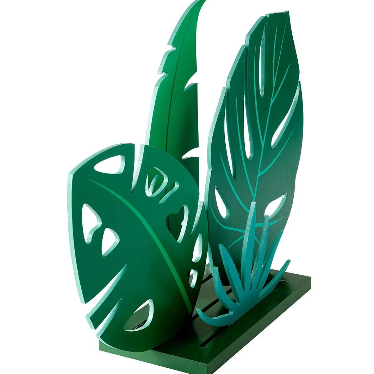 Hot DecoWoerner Dschungelblatt-Aufsteller Aus Holz, 57 Cm grün