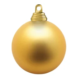 Sale DecoWoerner Dunkel, Matte Weihnachtskugeln Aus Schwer Entflammbarem Kunststoff, 6 Cm Ø –24 Stück gold