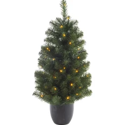 Sale DecoWoerner Eingangstüren LED Weihnachtsdeko-Komplettset grün
