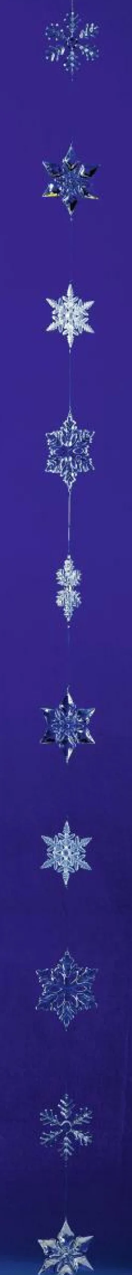 Clearance DecoWoerner Eiskristall-Kette 200 Cm transparent