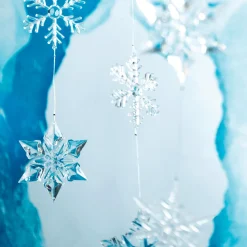 Clearance DecoWoerner Eiskristall-Kette 200 Cm transparent