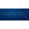 DecoWoerner Eisregen-Lichterkette 24 V Für Den Innenbereich, Warme LED, Weißes PVC-Kabel, 200 X 100 Cm