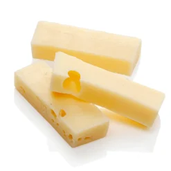 Clearance DecoWoerner Emmentaler-Streifen Lebensmittel-Attrappe, Pack à 3 Stück gelb