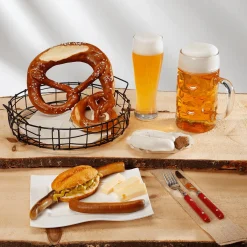 Clearance DecoWoerner Emmentaler-Streifen Lebensmittel-Attrappe, Pack à 3 Stück gelb