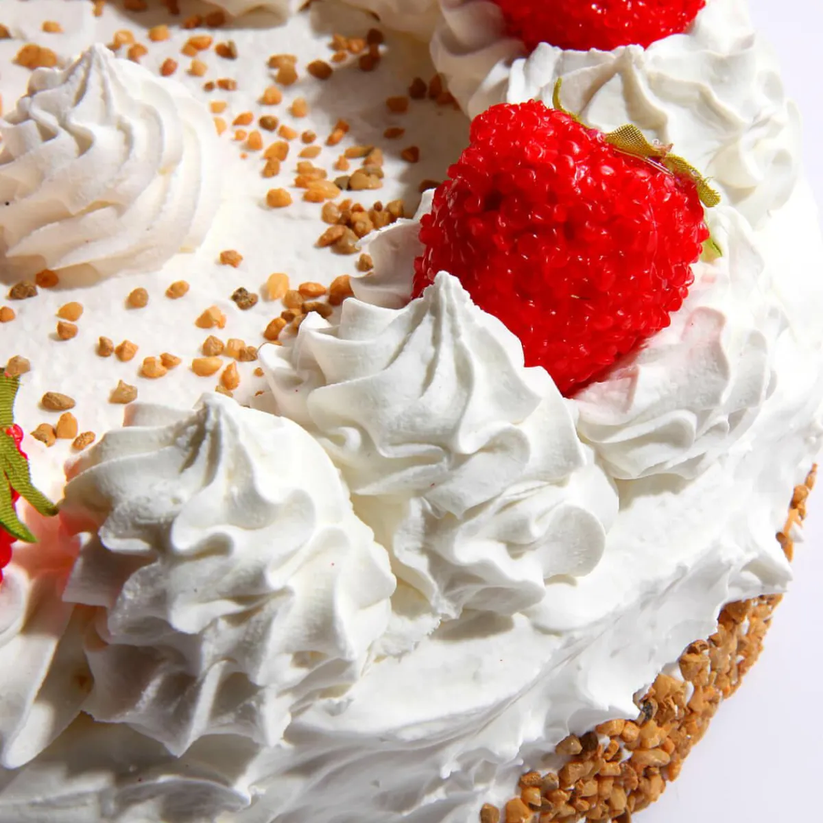 Hot DecoWoerner Erdbeersahne Torte Lebensmittel-Attrappe rot