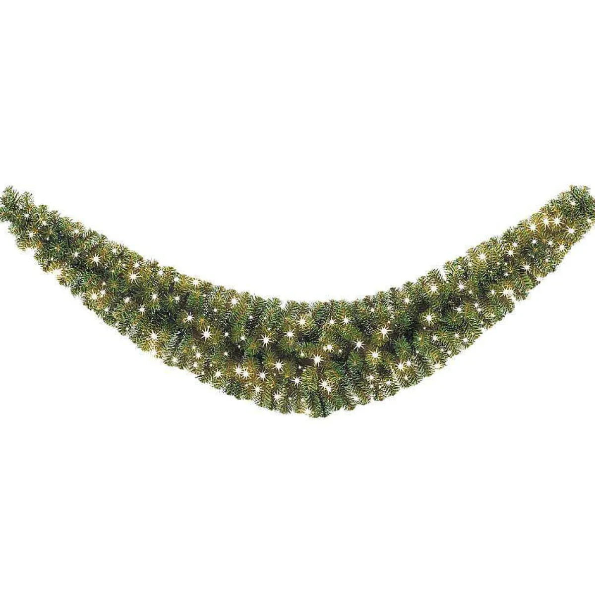 Discount DecoWoerner Facongirlande Standard Mit LED, 180 Cm, 35 Cm Ø grün