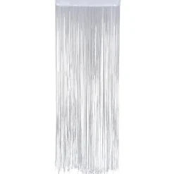 Outlet DecoWoerner Fadenvorhang , 200 X 90 Cm weiß