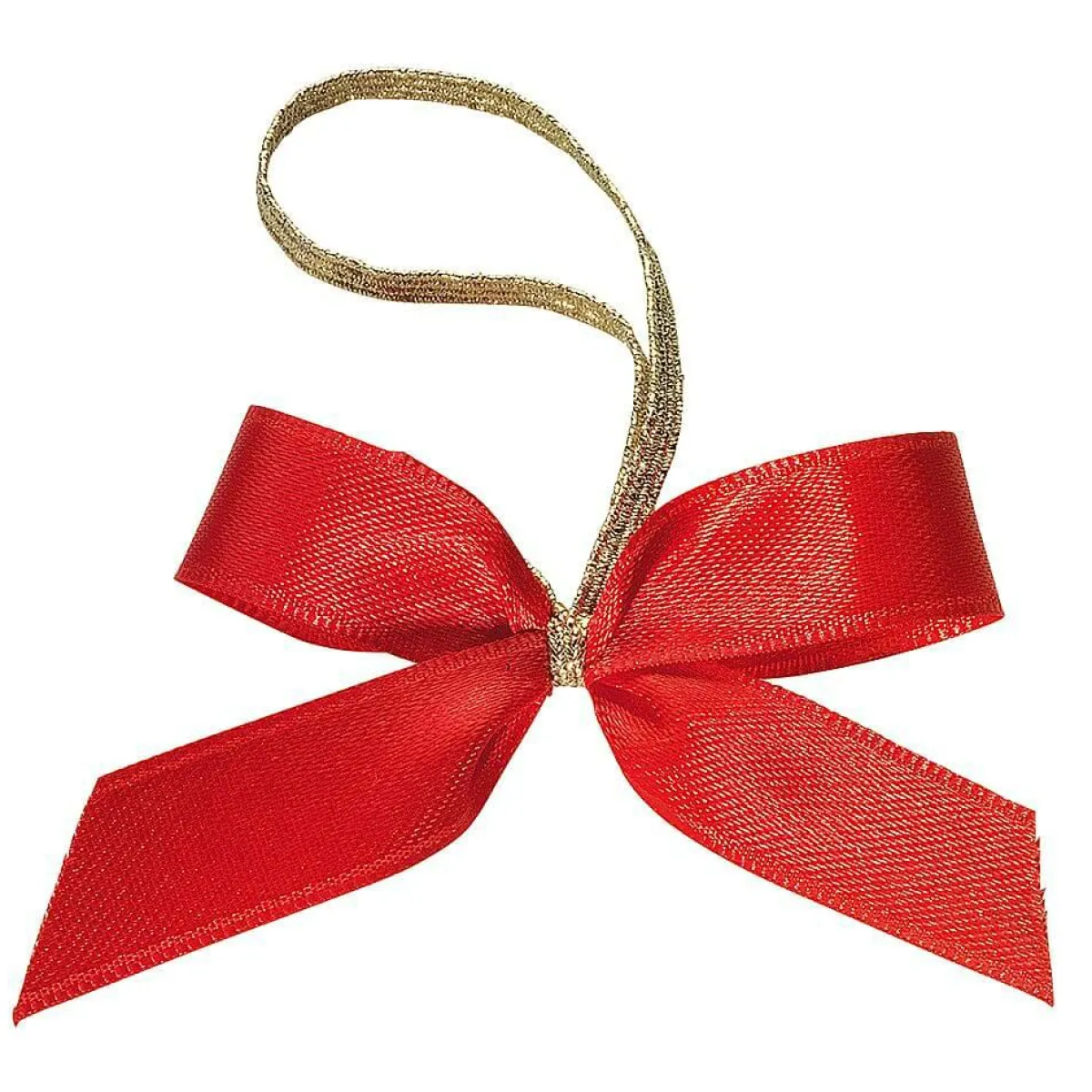 Hot DecoWoerner Fertigschleifen /gold 20 Cm, 100 Stück rot