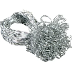 Hot DecoWoerner Fertigschleifen 25 Cm, 100 Stück silber