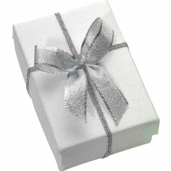 New DecoWoerner Fertigschleifen 40 Cm, 100 Stück silber