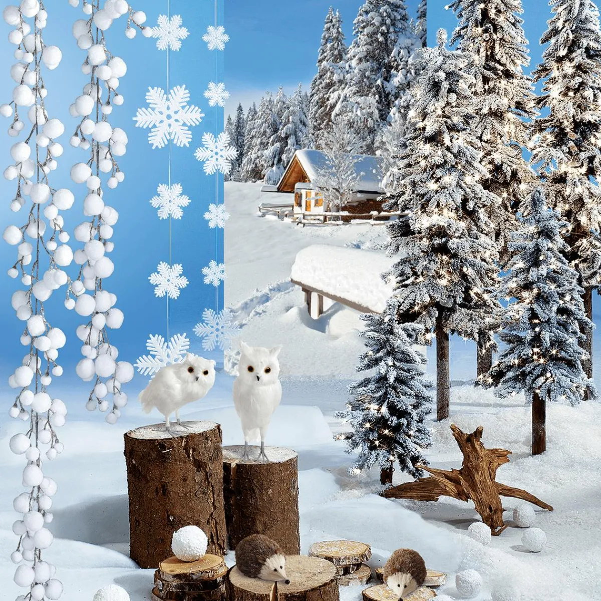 Outlet DecoWoerner Filmschnee 1200 G weiß