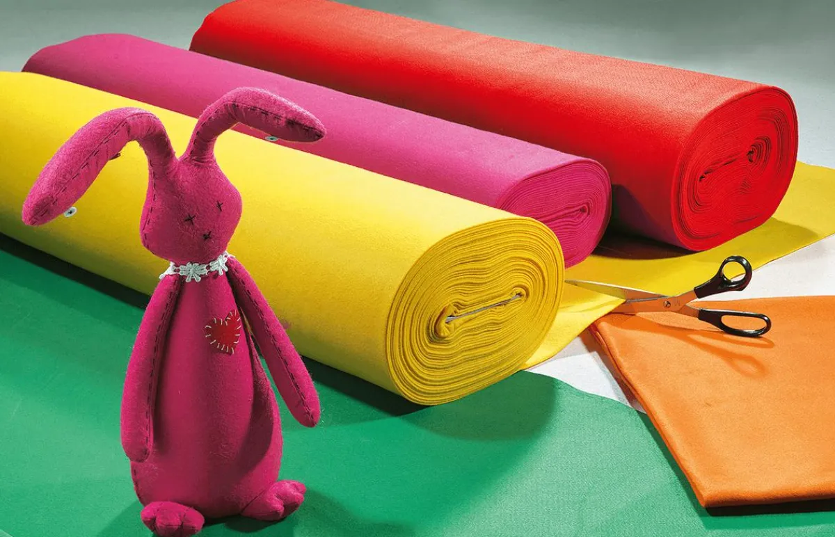 Online DecoWoerner Filz Stoff, , 1,5 Mm, 180 Cm orange