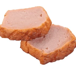Best DecoWoerner Fleischkäse-Scheiben Lebensmittel-Attrappe, 2 Stück braun