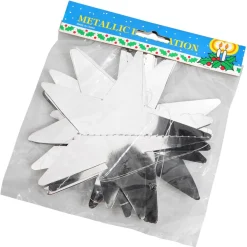Hot DecoWoerner Folien-Sternenkette 15 Cm Ø, 200 Cm silber