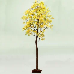 Discount DecoWoerner Forsythien-Kunstbaum Mit Standplatte 200 Cm gelb
