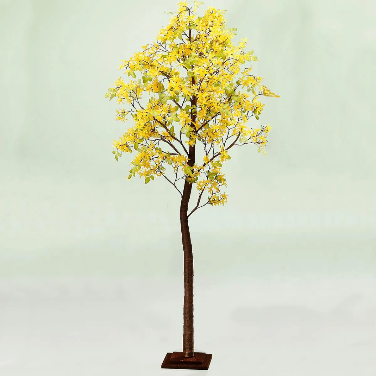 Discount DecoWoerner Forsythien-Kunstbaum Mit Standplatte 200 Cm gelb