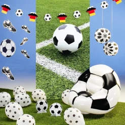 Hot DecoWoerner Fußballgirlande Mit Schuhen & Fußbällen 90 Cm schwarz