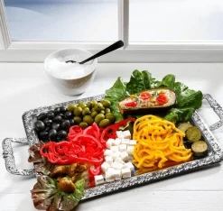 Best DecoWoerner Gebratene Zucchini-Scheiben Lebensmittel-Attrappen, Pack à 3 Stück grün