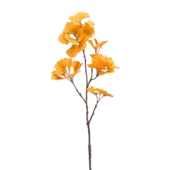 Clearance DecoWoerner er Künstlicher Gingkozweig 74 Cm gelb