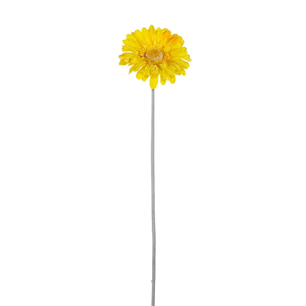DecoWoerner Gerbera-Kunstblumen , Pack à 2 Stück gelb