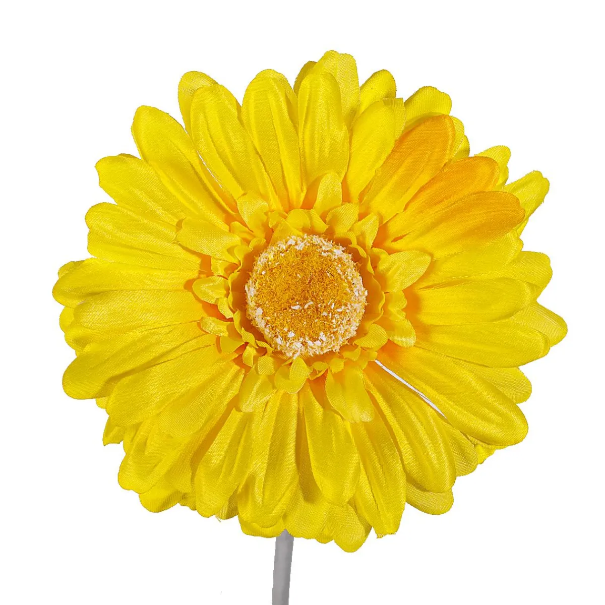DecoWoerner Gerbera-Kunstblumen , Pack à 2 Stück gelb