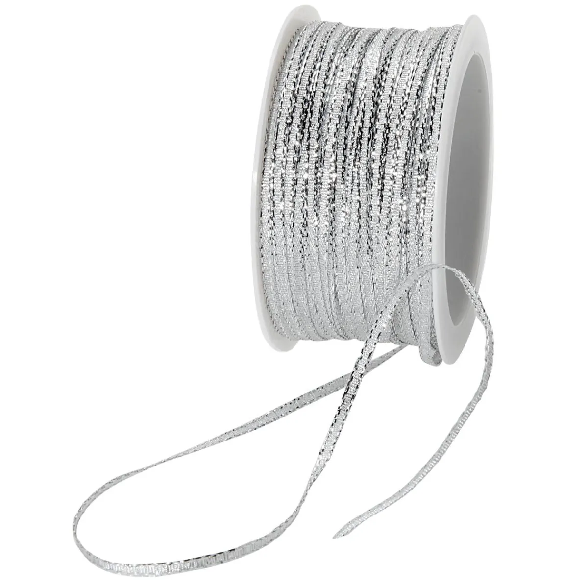Outlet DecoWoerner Geschenkband "Glamour" 5 Mm X 50 M silber