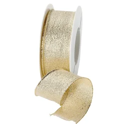 DecoWoerner Geschenkband "Glamour" 40 Mm X 20 M gold