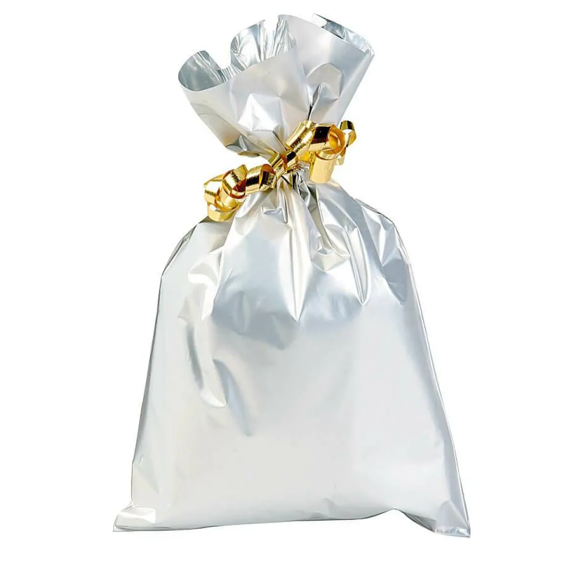 Outlet DecoWoerner Geschenkbeutel, Matt, , 15 X 25 Cm silber