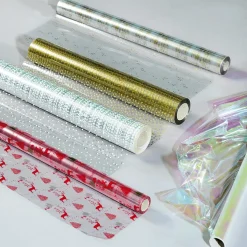 Online DecoWoerner Geschenkfolie Sterne 70 Cm, 100 M transparent