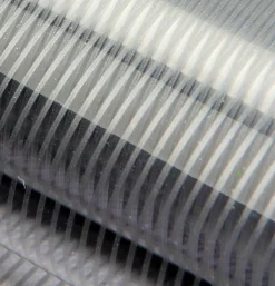 Sale DecoWoerner Geschenkfolie Streifen, 120 M silber