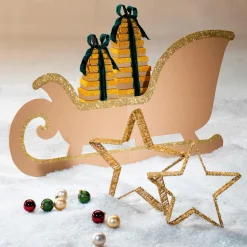 Outlet DecoWoerner Geschenkkartonage , 10tlg. gold