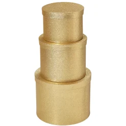 Best DecoWoerner Geschenkkartonage , 3tlg. gold