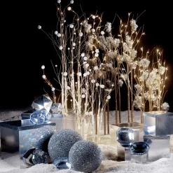 Clearance DecoWoerner Geschenkkartonage Majestic Metallic, , 8tlg. silber