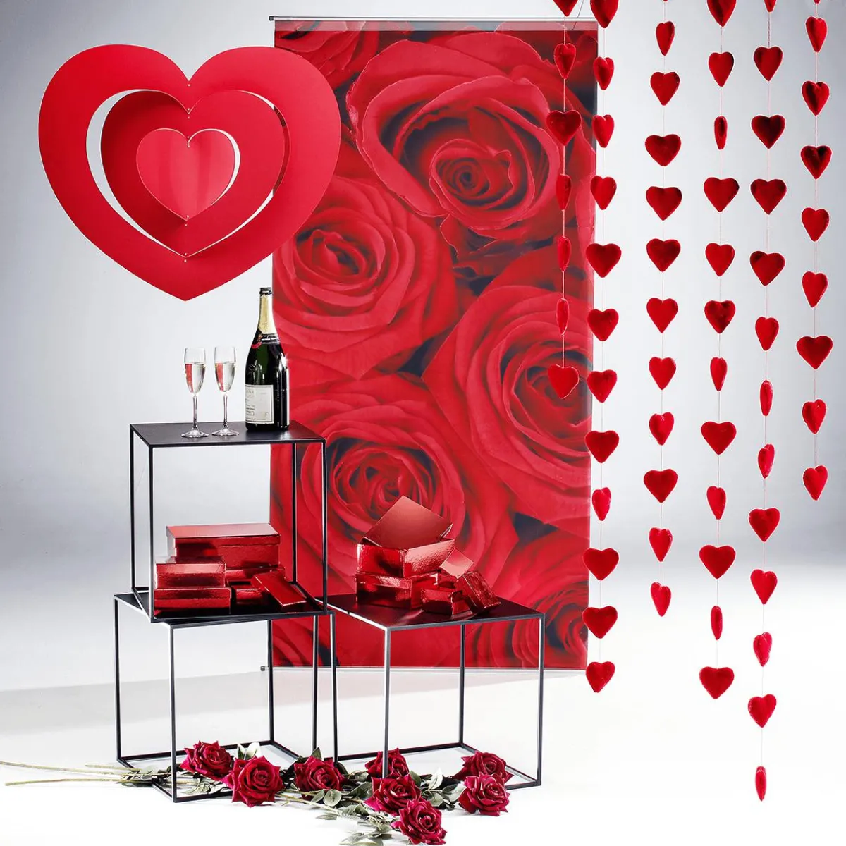 Outlet DecoWoerner Geschenkkartonage, , 10tlg. rot