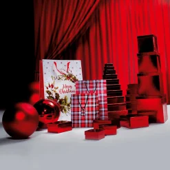 Outlet DecoWoerner Geschenkkartonage, , 10tlg. rot