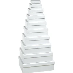 Hot DecoWoerner Geschenkkartonage, , 10tlg. weiß