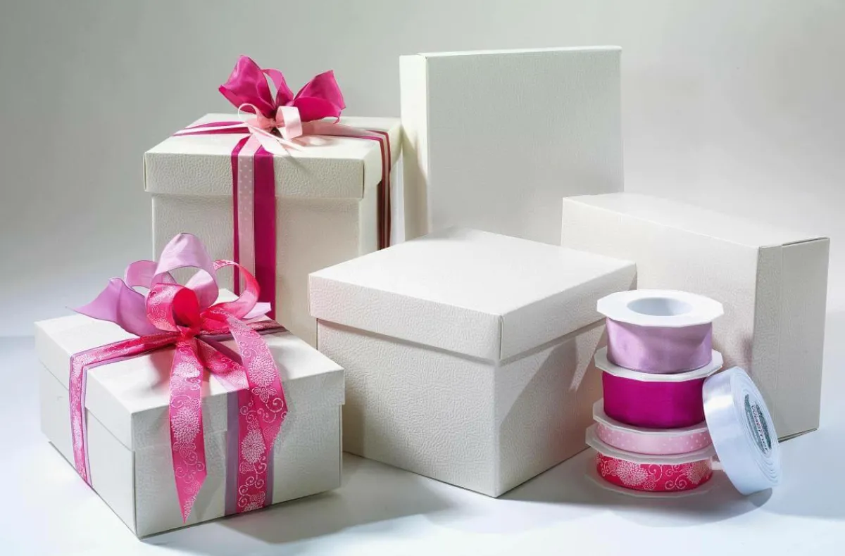 Hot DecoWoerner Geschenkkartons 38 X 26 X 10 Cm, Elfenbein 10 Stück weiß